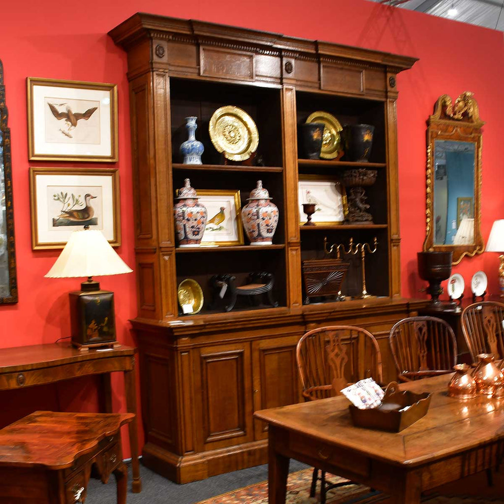 Large Oak Architectural Bookcase