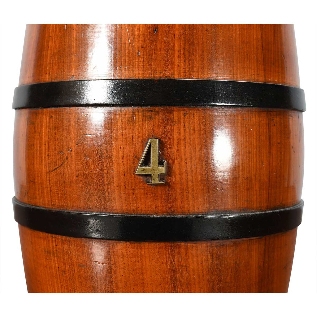 Fruitwood Barrel with Lid