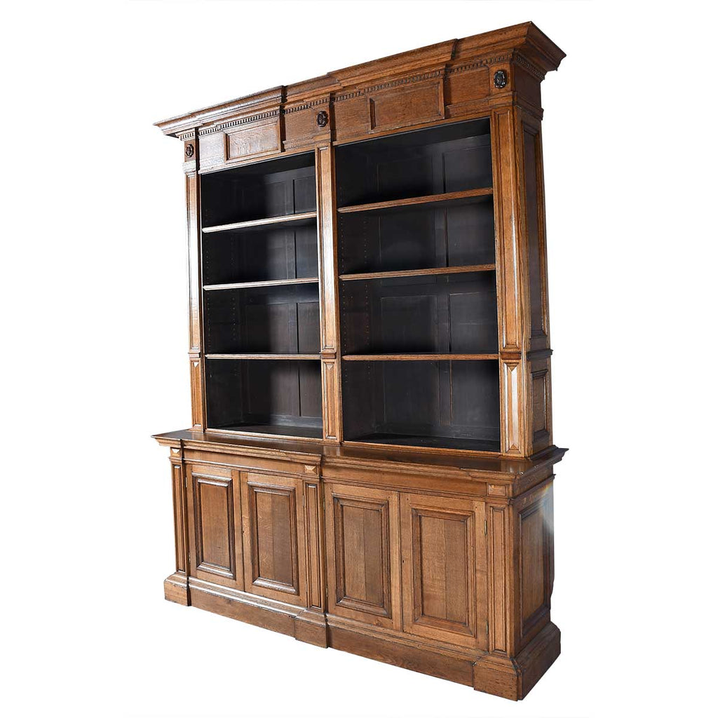 Large Oak Architectural Bookcase