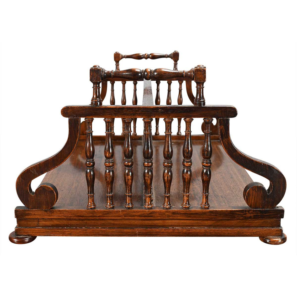 Rosewood Book Stand with Scrolled Ends