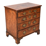Small Figured Walnut Chest with Brushing Slide