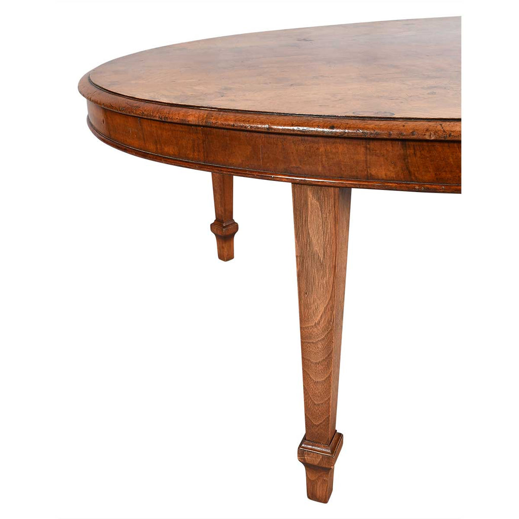 Oval Coffee Table Made from a 19th Century Table Top