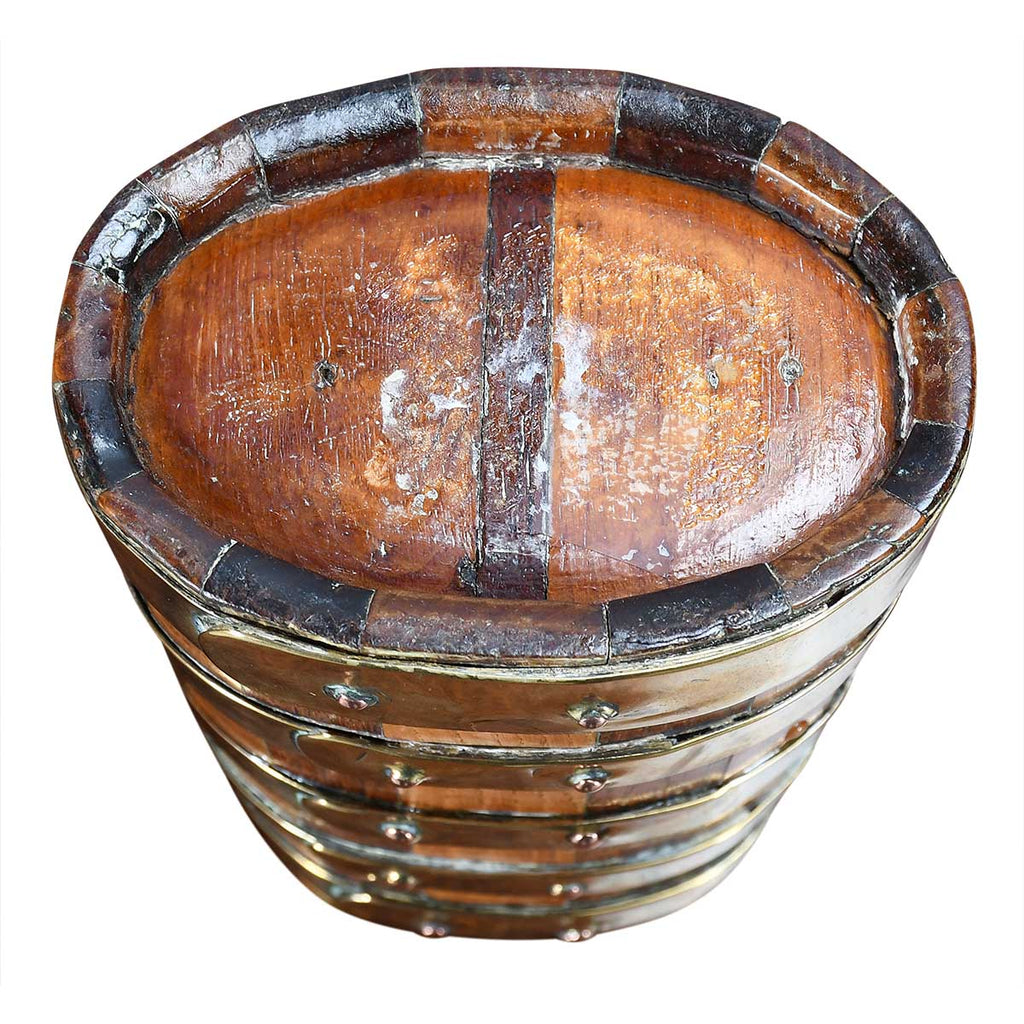 Unusual Barrel-Form Coin Bank