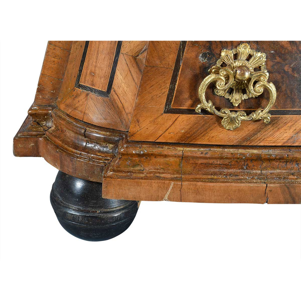 Shaped German Commode in Walnut