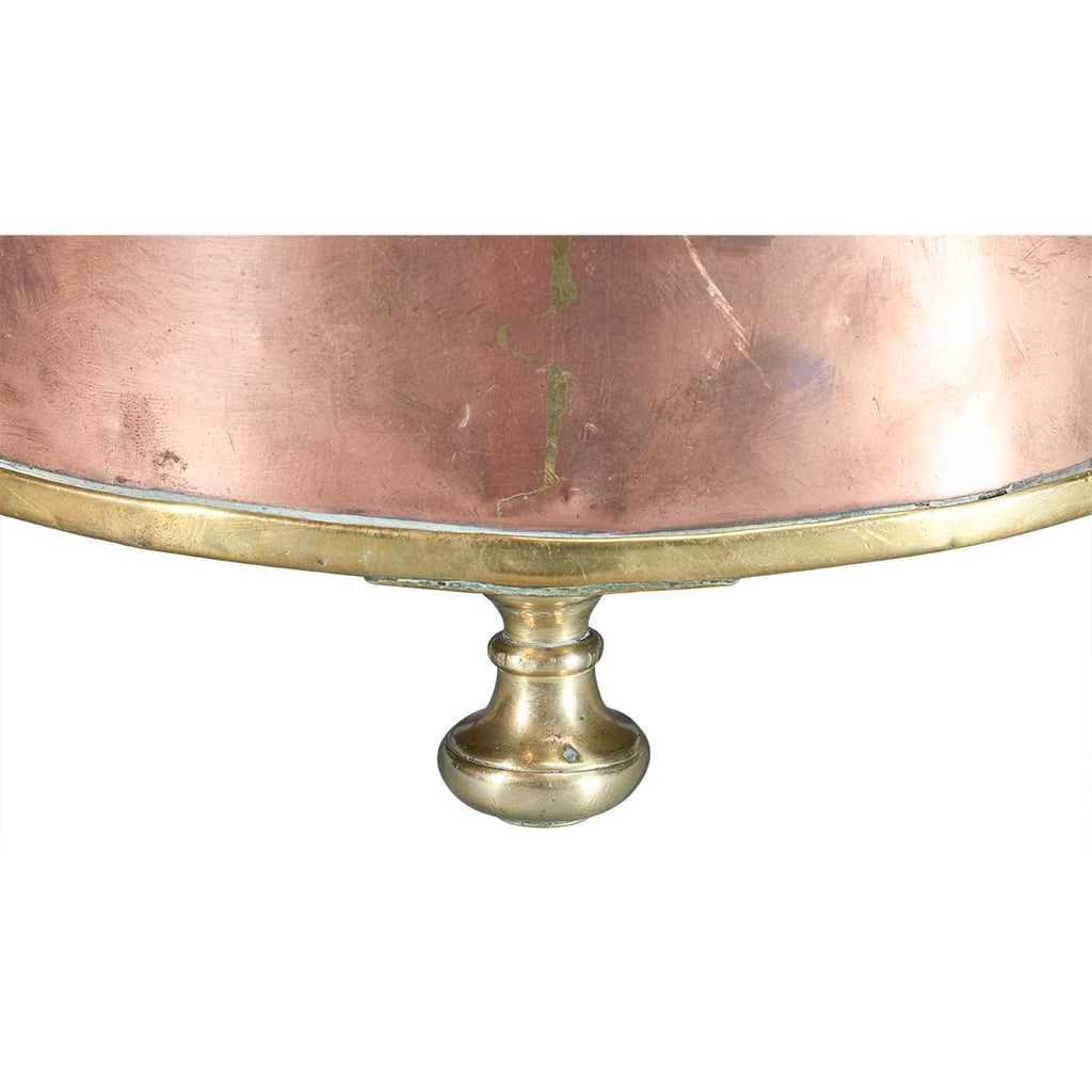 Copper and Brass Ash Bin