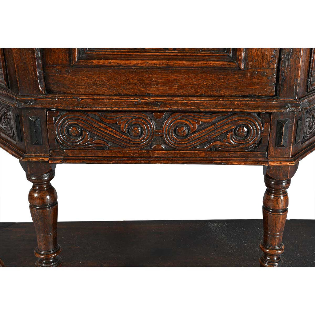An Unusual Charles II Period Oak Cupboard