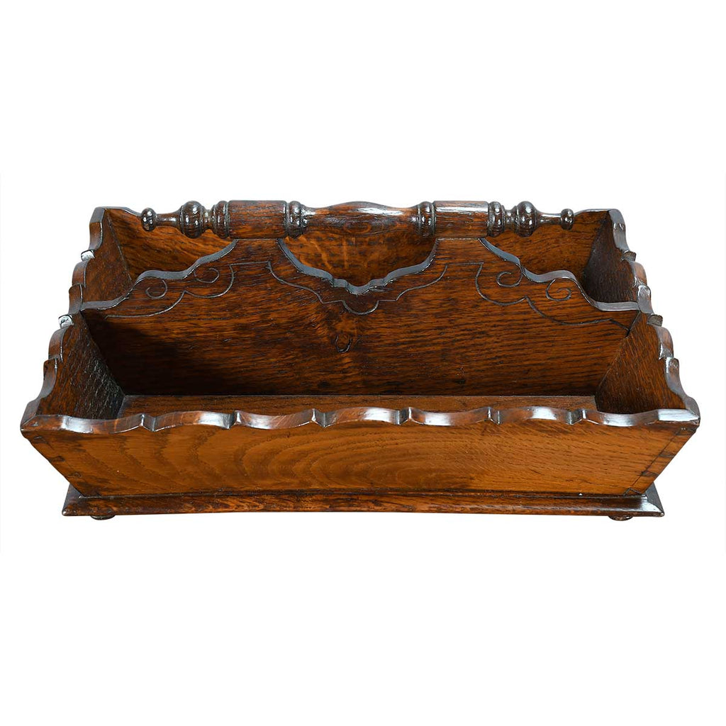 19th Century Oak Cutlery Tray