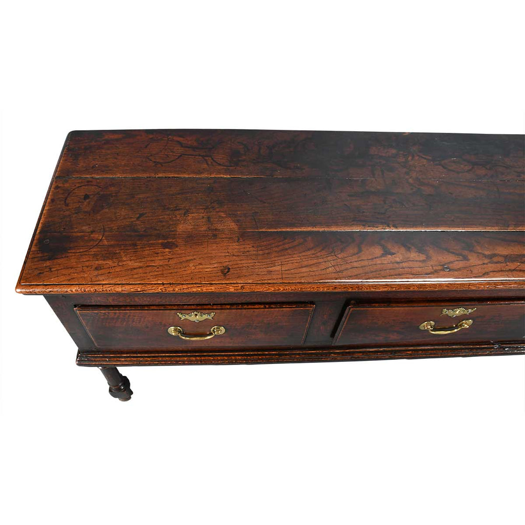 Oak Dresser on Four Turned Legs