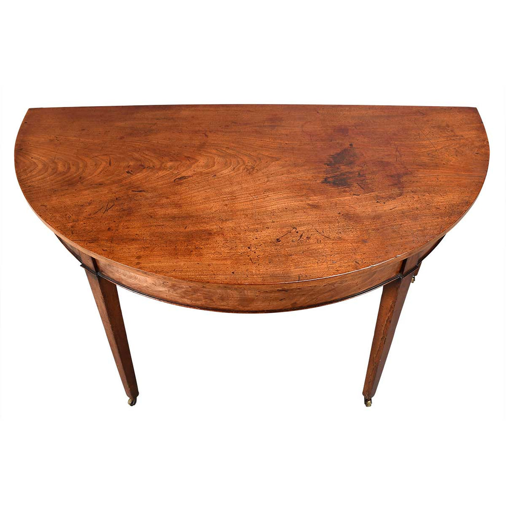 George III Period Demilune-End Dining Table