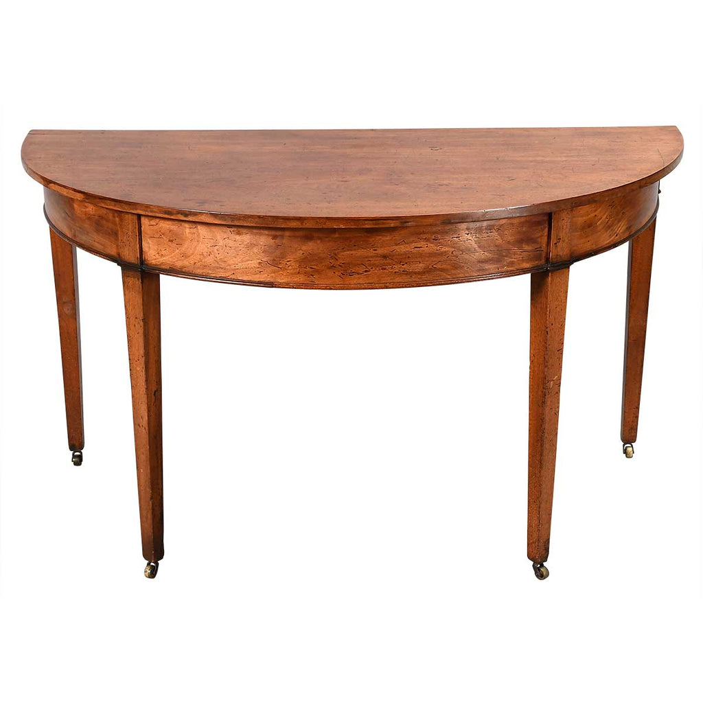 George III Period Demilune-End Dining Table