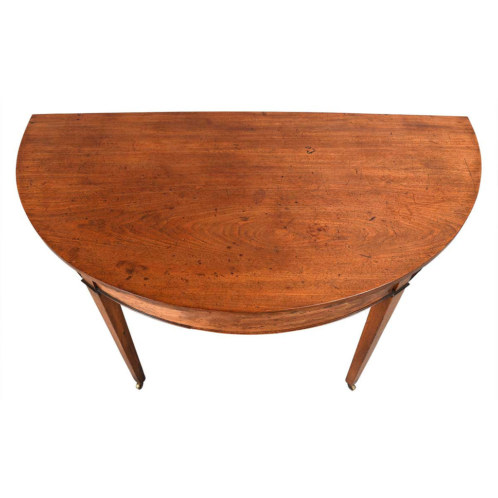 George III Period Demilune-End Dining Table