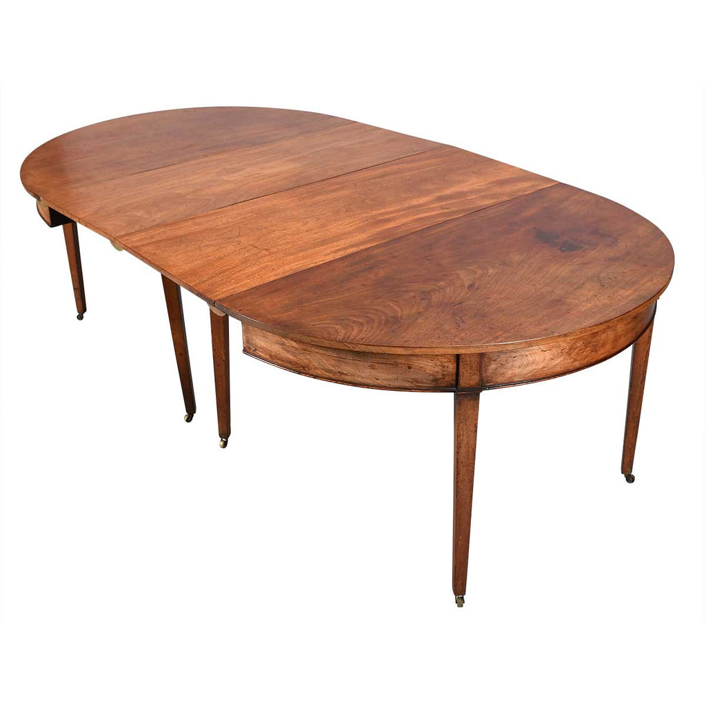 George III Period Demilune-End Dining Table