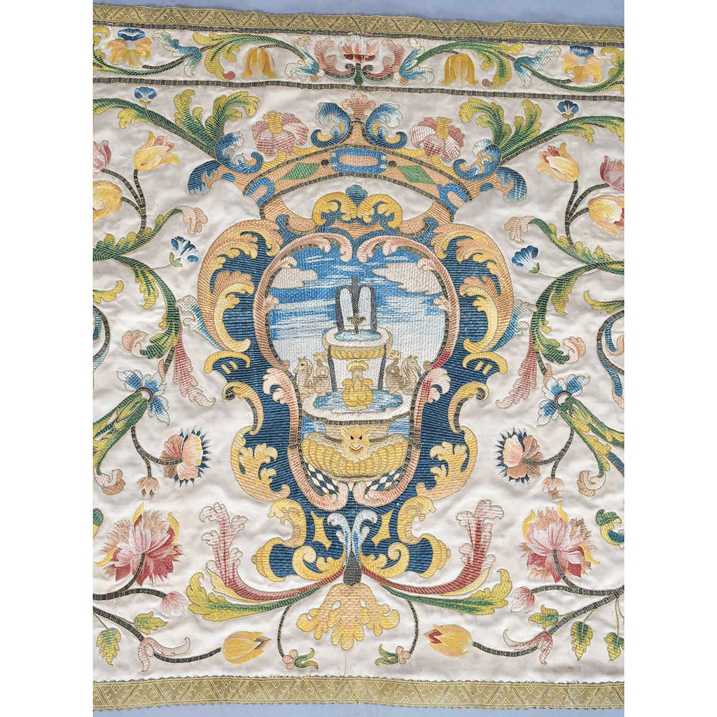 18th Century Italian Silk Embroidery