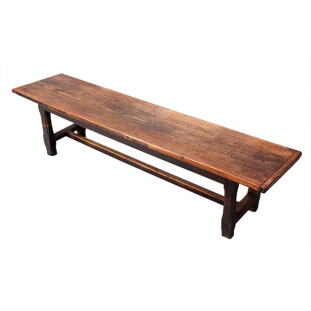 An 18th Century Oak Farmhouse Table on Chamfered Legs