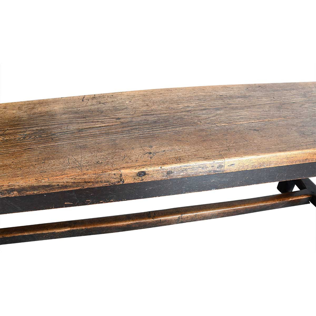 An 18th Century Oak Farmhouse Table on Chamfered Legs