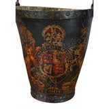 Painted Leather Fire Bucket