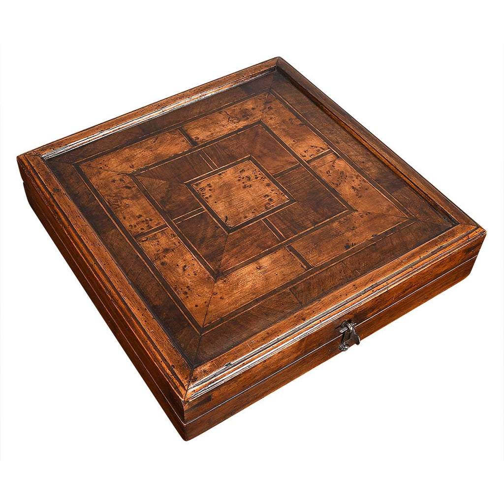 A Fine George III Period Inlaid Games Box