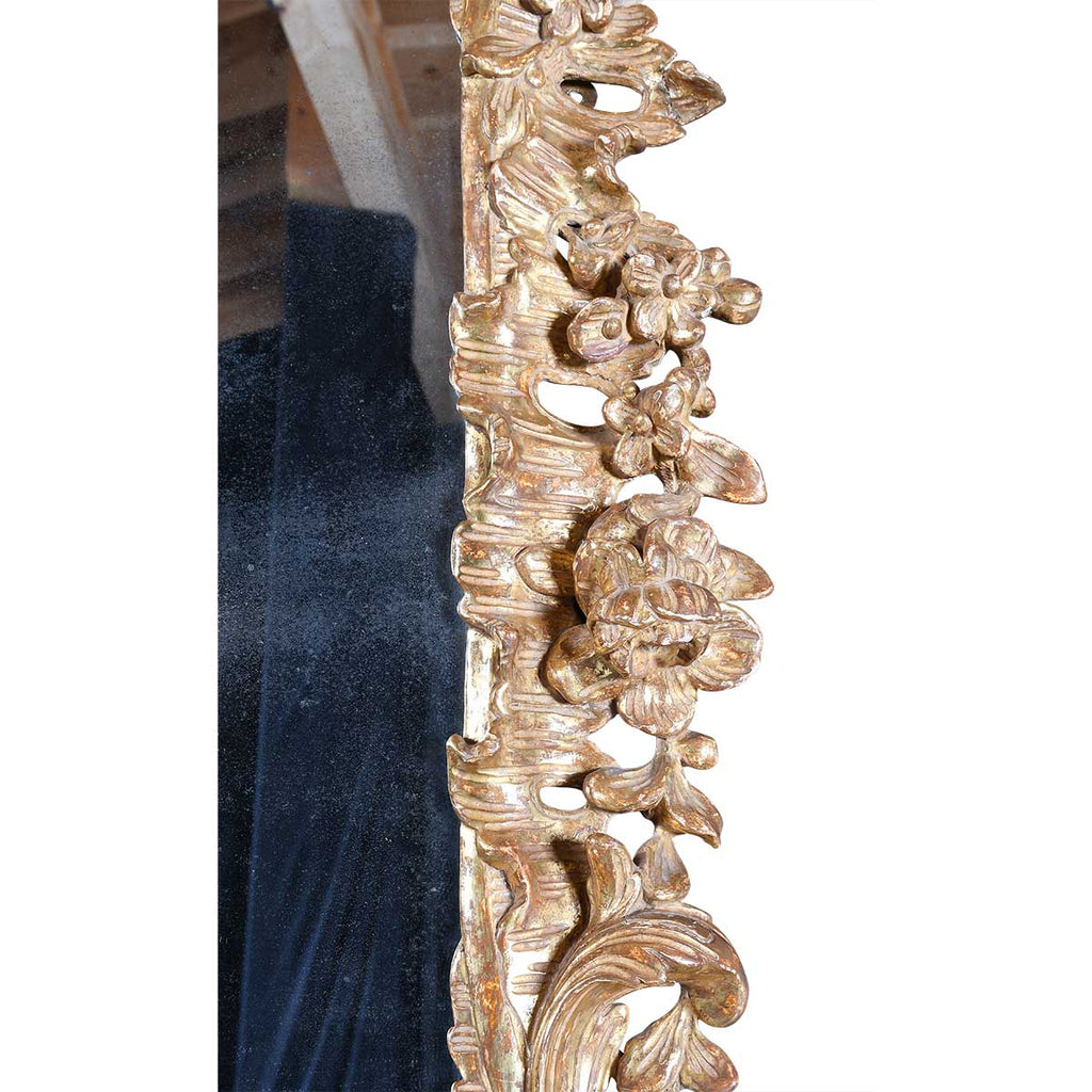 Boldly Carved George III Period Giltwood Mirror