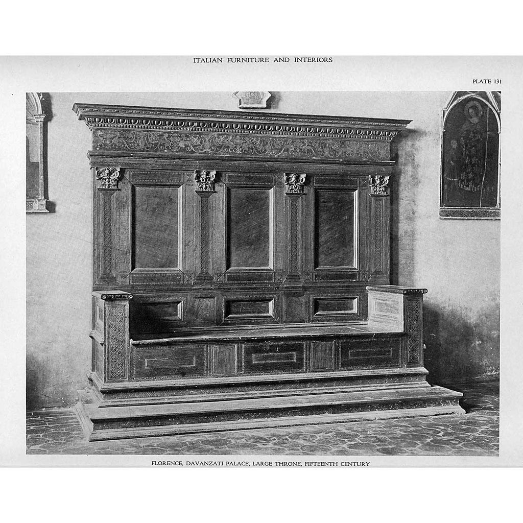 Rare and Impressive Walnut Lettuccio