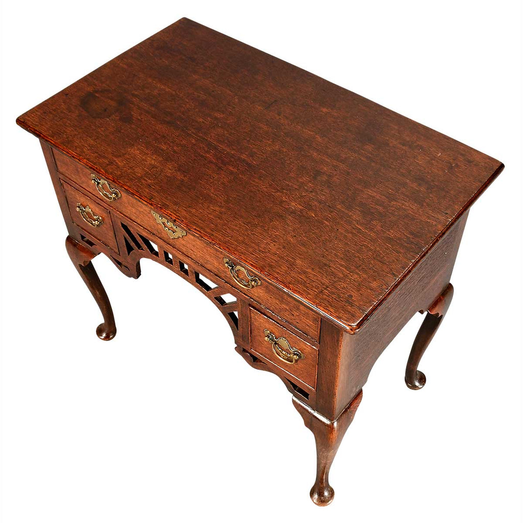 Oak Lowboy with Arched Pierced Apron