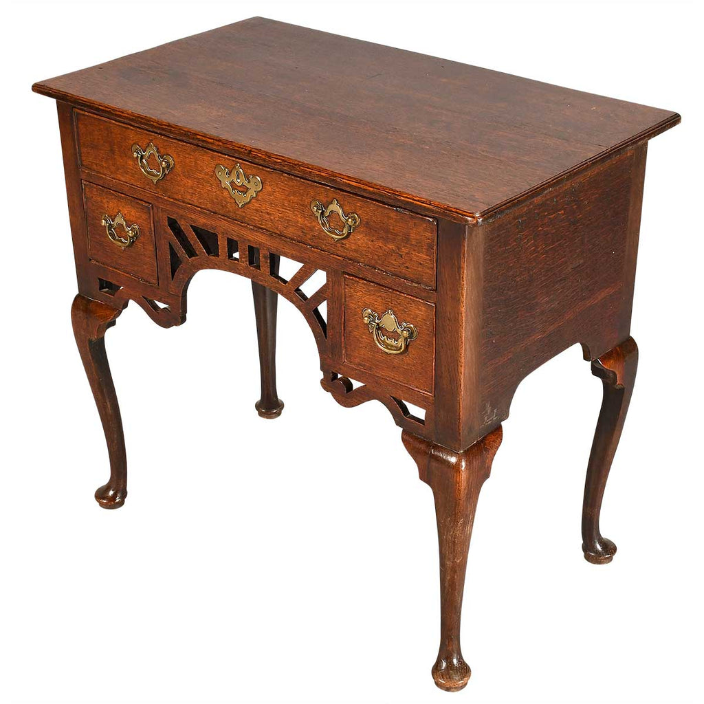 Oak Lowboy with Arched Pierced Apron