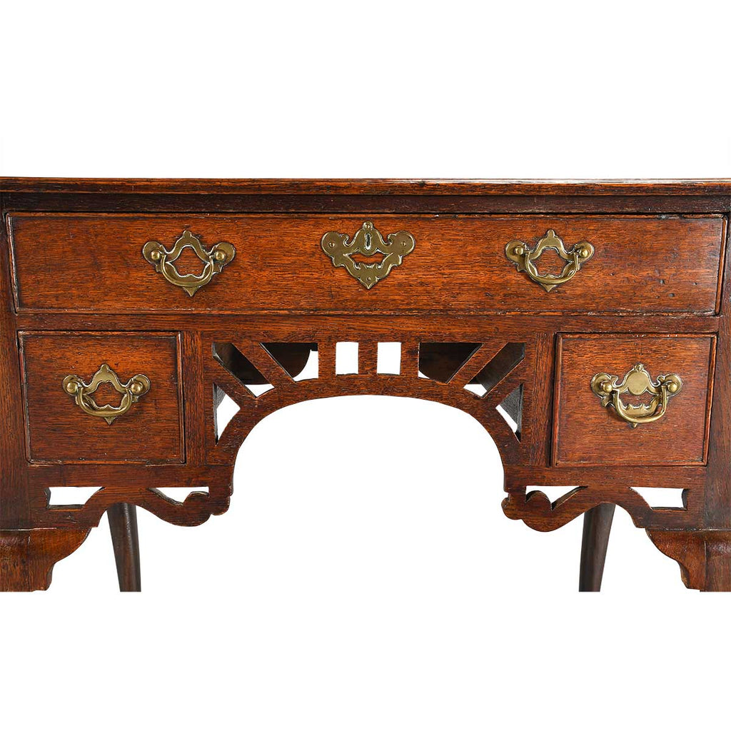 Oak Lowboy with Arched Pierced Apron