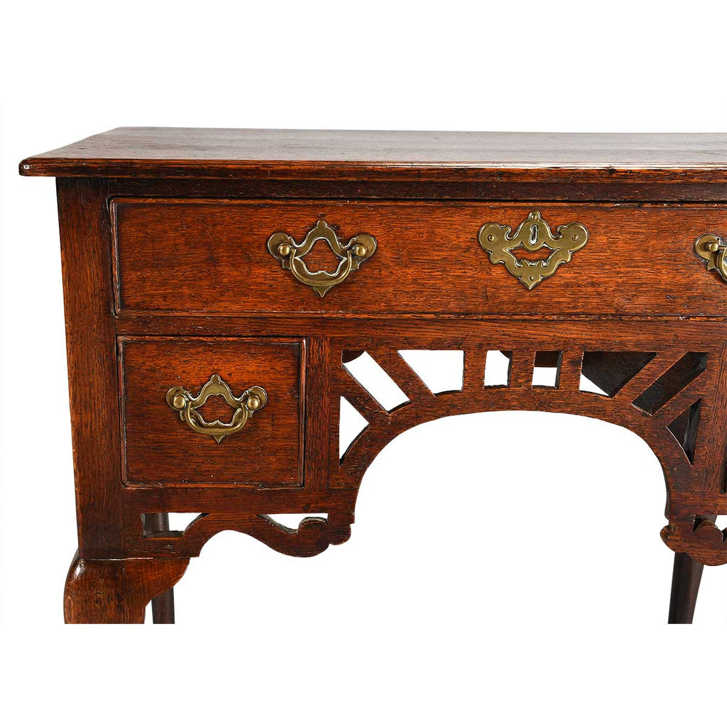Oak Lowboy with Arched Pierced Apron