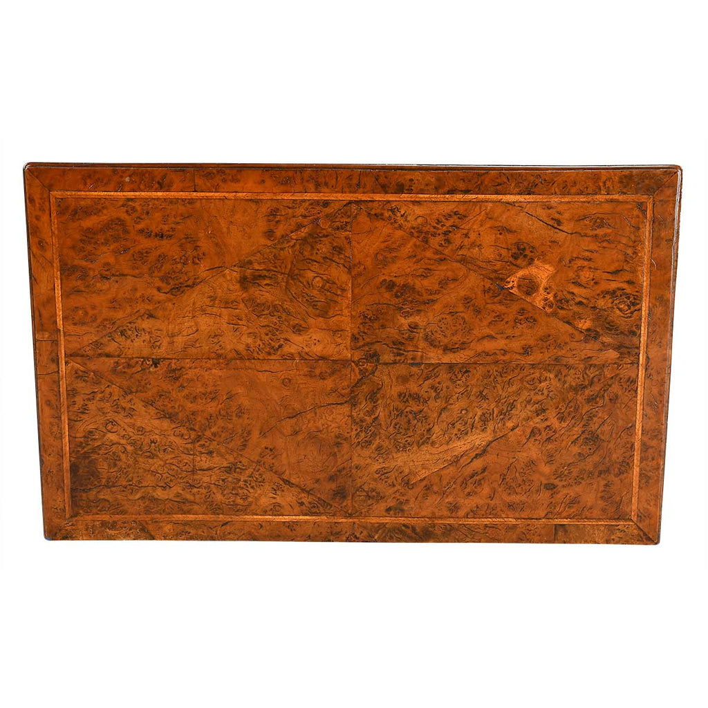 Yew Wood Lowboy on Cabriole Legs