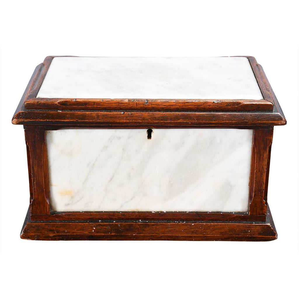 Marble and Mahogany Box
