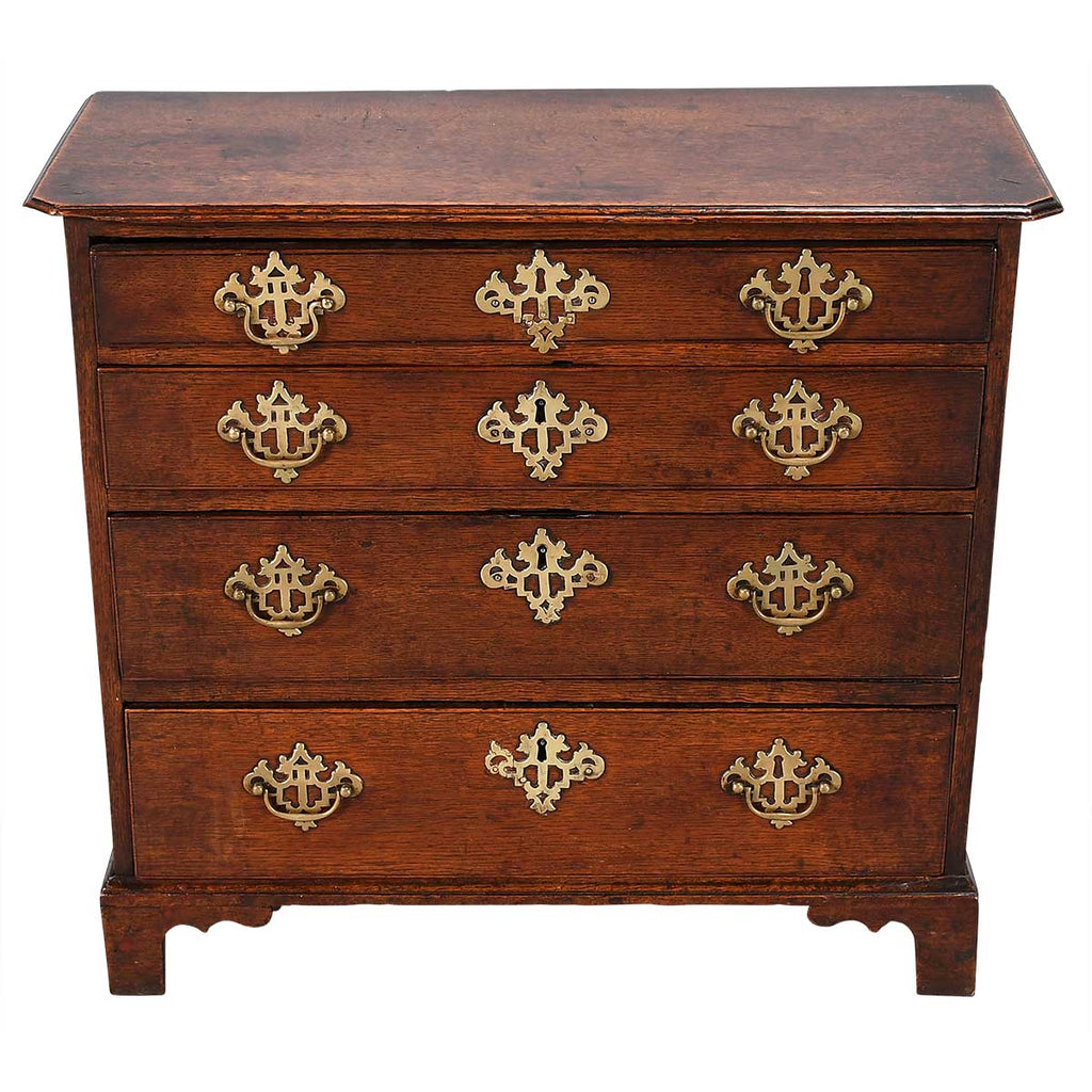 A George II Period Oak Chest of Rare Small Size