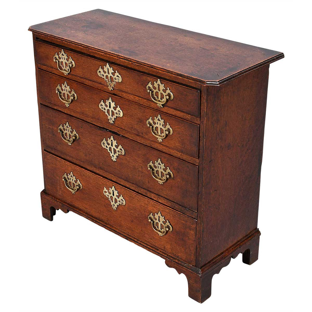 A George II Period Oak Chest of Rare Small Size