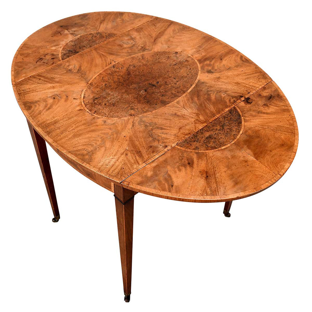 A Sheraton Period Oval Pembroke Table