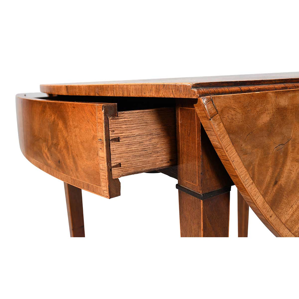 A Sheraton Period Oval Pembroke Table