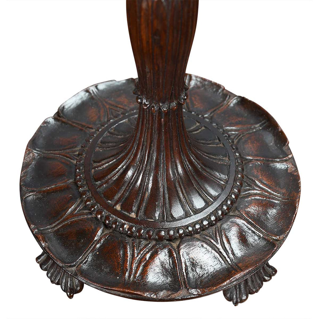 A Pair of Anglo-Indian Hardwood Candlesticks