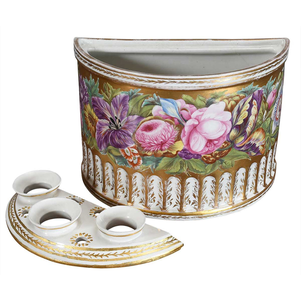 A Near Pair of Coalport Bough Pots