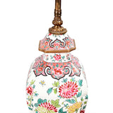 A Pair of Famille Rose Style Lamps