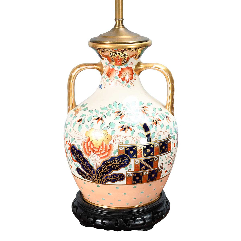 Pair of Continental Lamps in the Imari Style