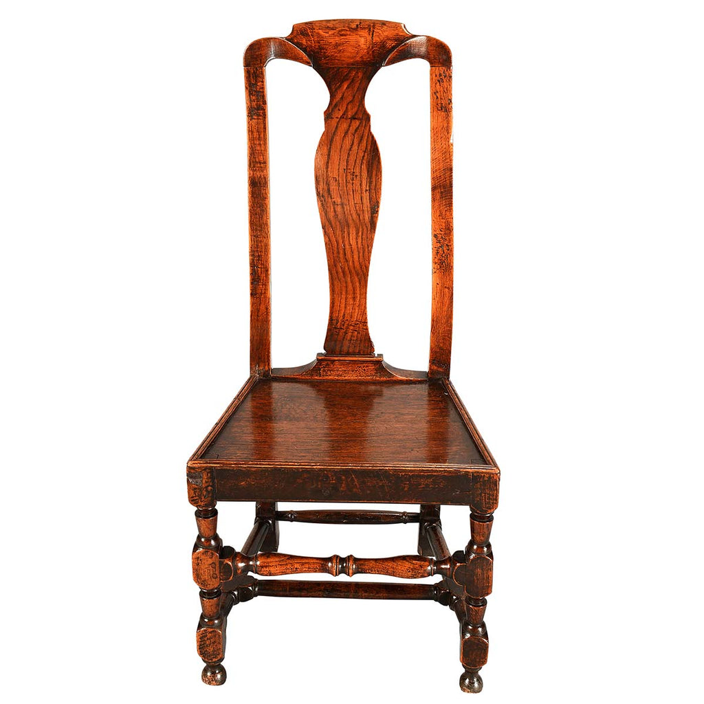 Pair of Oak Queen Anne Period Side Chairs