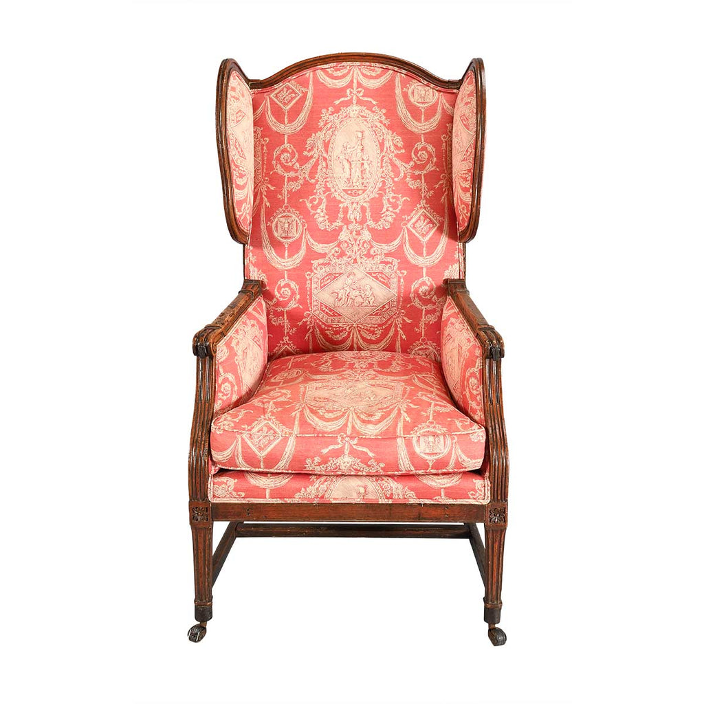 Reclining French Wing Chair