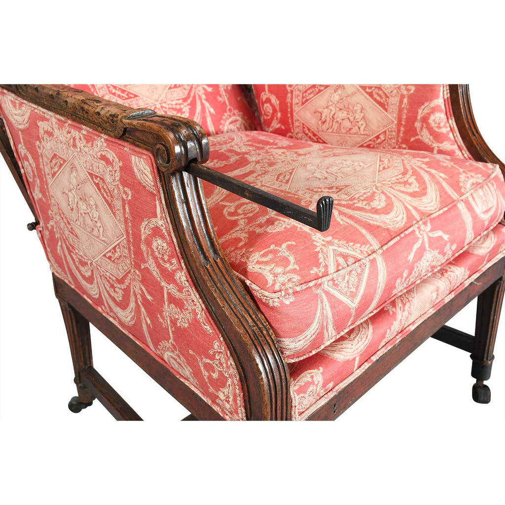 Reclining French Wing Chair