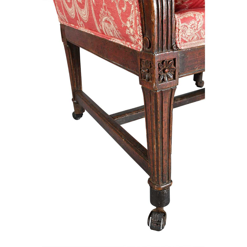 Reclining French Wing Chair