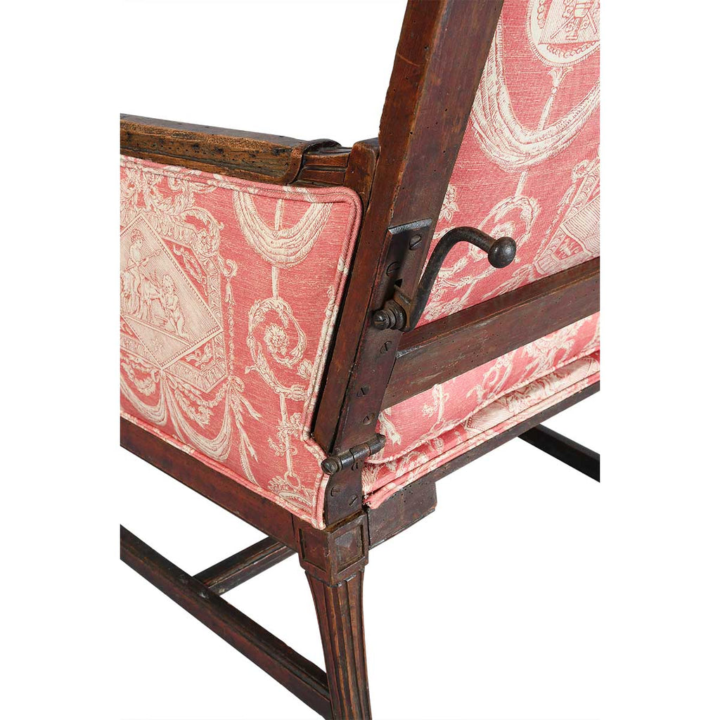 Reclining French Wing Chair