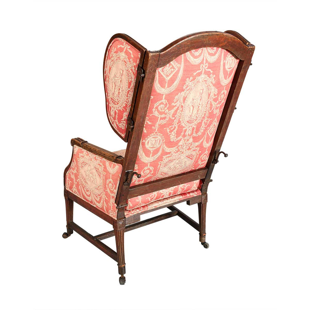 Reclining French Wing Chair