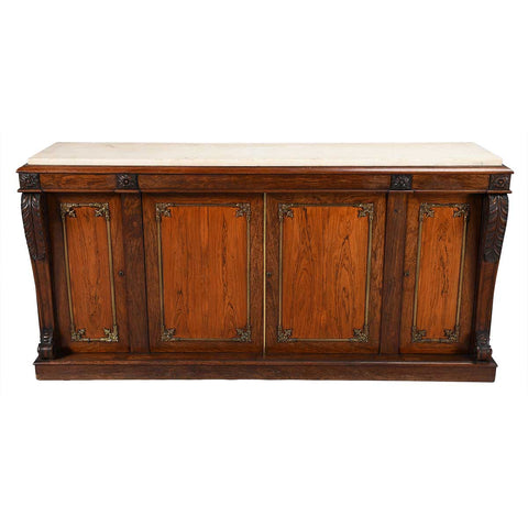 Rosewood Cabinet with Marble Top