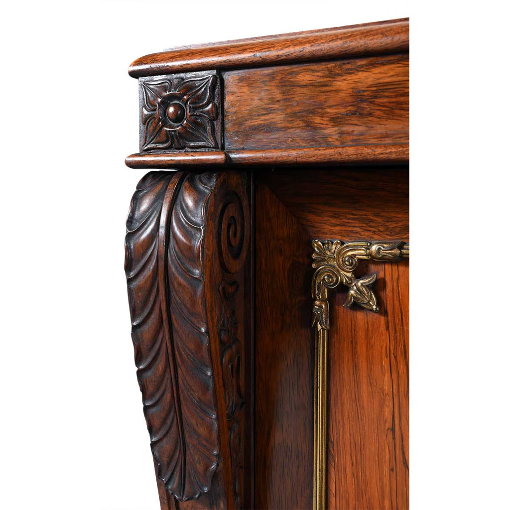 Rosewood Cabinet with Marble Top
