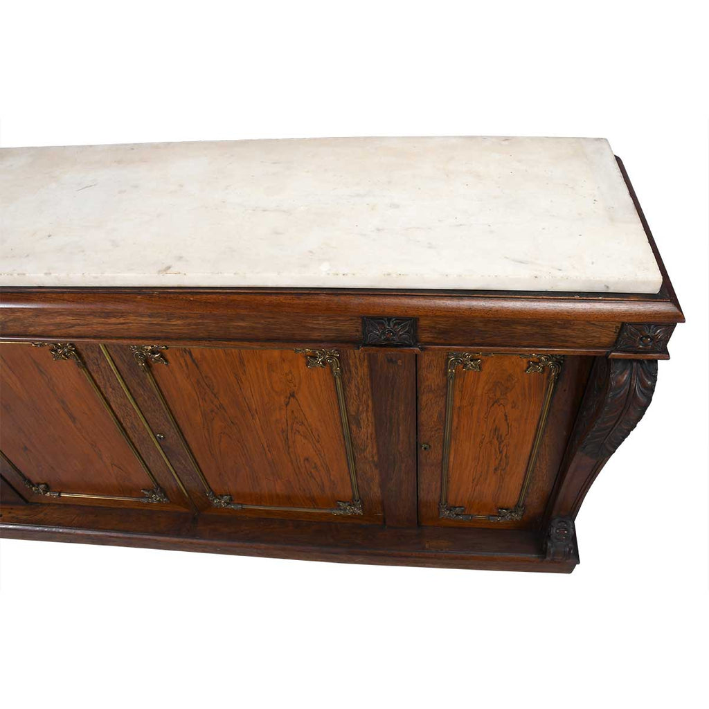 Rosewood Cabinet with Marble Top
