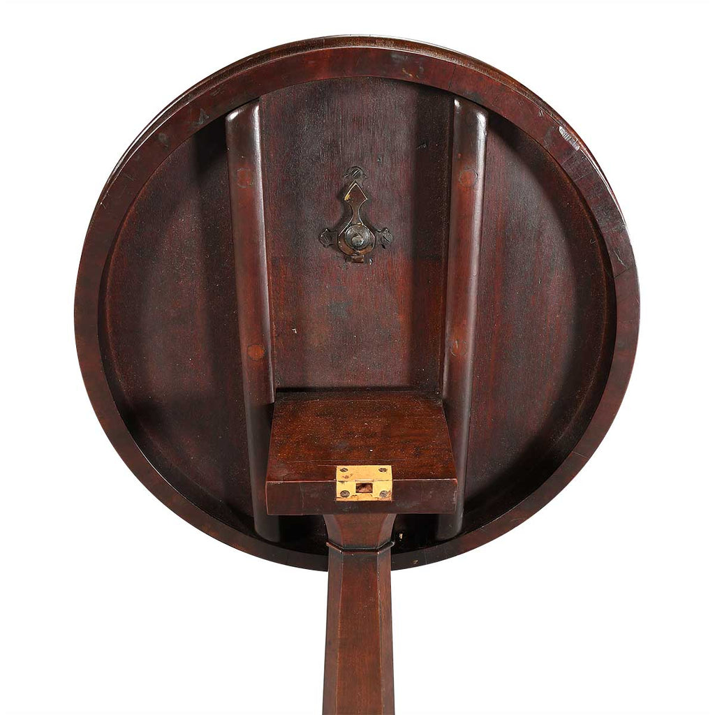 Round Parquetry Tilt-top Table