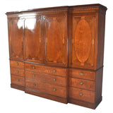 A Sheraton Period Wardrobe Veneered in Satinwood