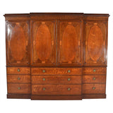 A Sheraton Period Wardrobe Veneered in Satinwood