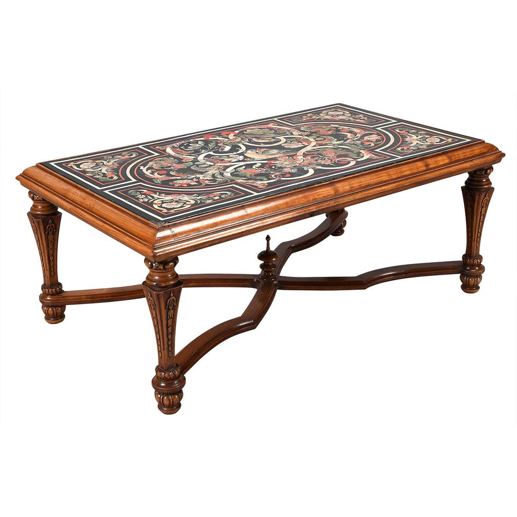 An 18th Century Scagliola Top on Modern Base